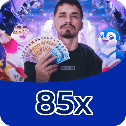 Números do app 85x em material de marketing — ilustração, não auditoria